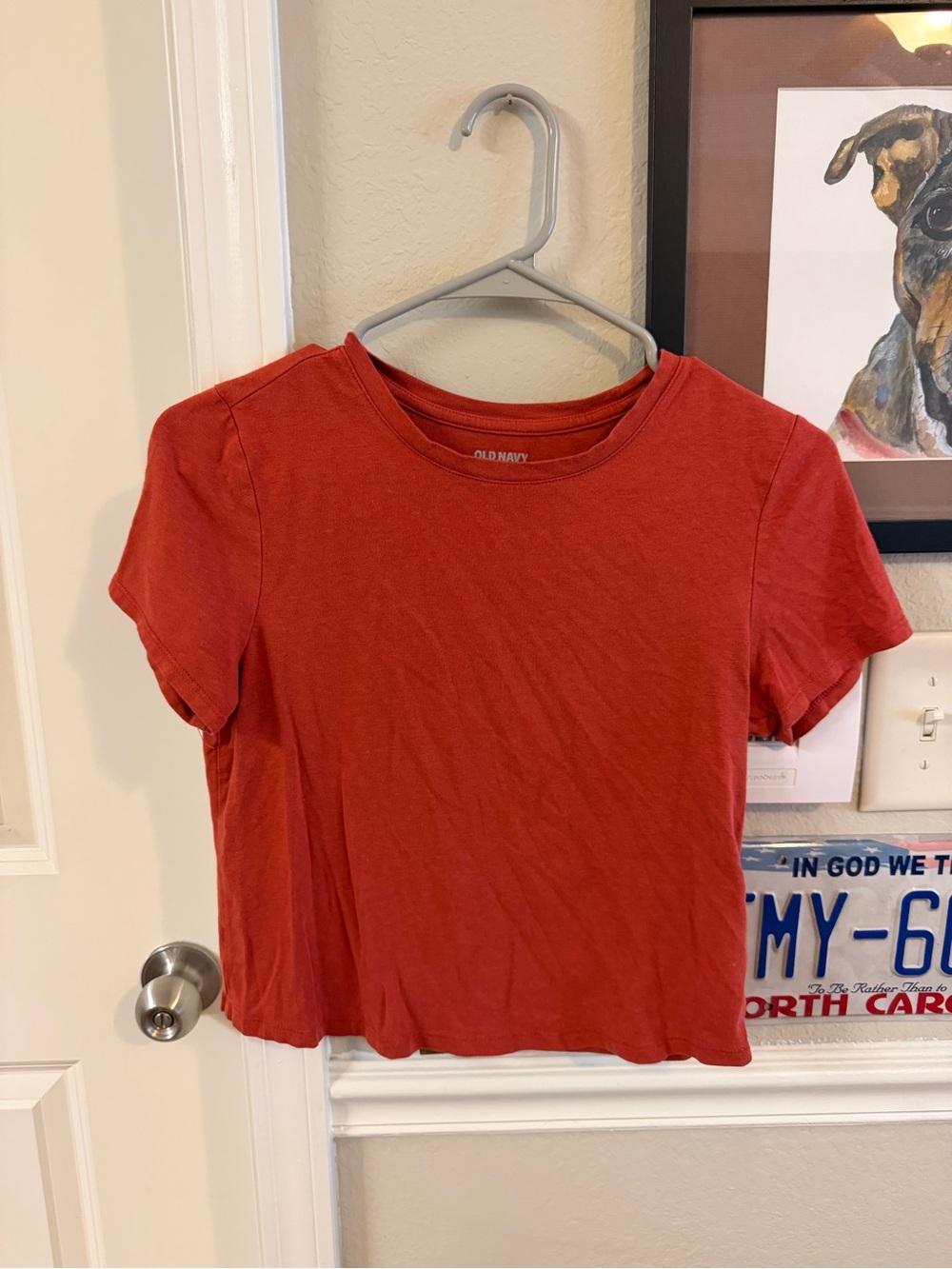 Old Navy Burnt Orange V-Neck Tee
